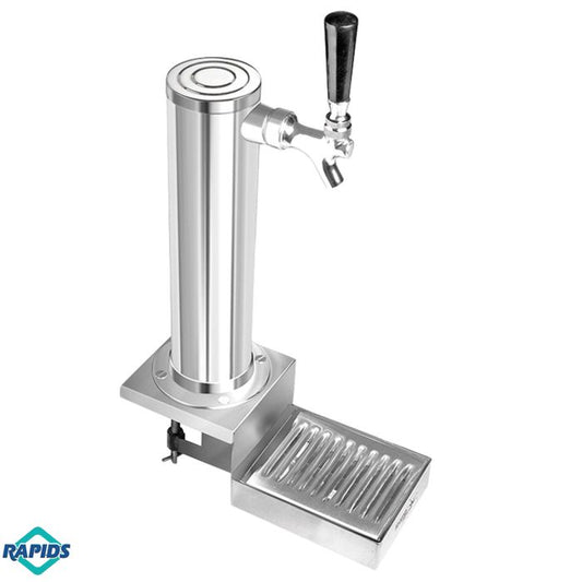 Clamp on Tower - Single Tap - Stainless